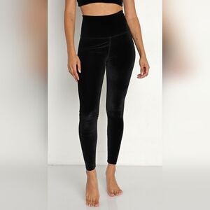 SPANX Black Velvet Leggings